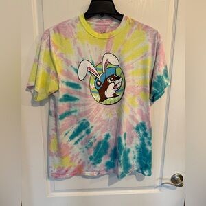 Buc-ees Easter beaver Tie Dye 'But Did You Dye?' Doubled Sided T-Shirt unisex XL